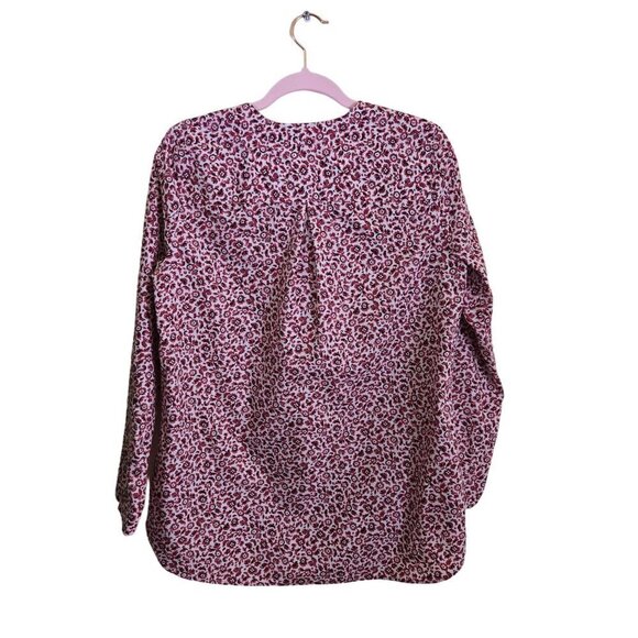 Lands' End Wrinkle Free No Iron Split Neck Soft Tunic Top Size S - Picture 3 of 8